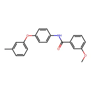 3-methoxy-N-[4-(3-methylphenoxy)phenyl]benzamide structure