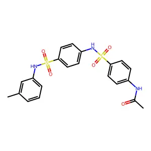 N-[4-({4-[(3-methylphenyl)sulfamoyl]phenyl}sulfamoyl)phenyl]acetamide structure