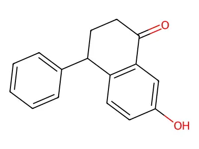 7-Hydroxy-4-phenyl-3,4-dihydronaphthalen-1(2H)-one structure