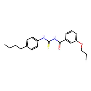 N-[(4-butylphenyl)carbamothioyl]-3-propoxybenzamide structure
