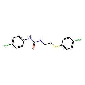 1-(4-Chlorophenyl)-3-[2-(4-chlorophenyl)sulfanylethyl]urea structure