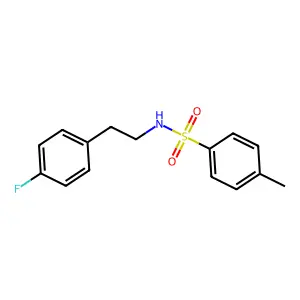 N-[2-(4-fluorophenyl)ethyl]-4-methylbenzenesulfonamide structure