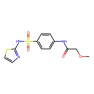 2-methoxy-N-[4-(1,3-thiazol-2-ylsulfamoyl)phenyl]acetamide structure