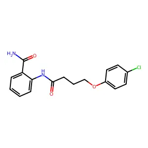 2-[4-(4-Chlorophenoxy)butanoylamino]benzamide structure