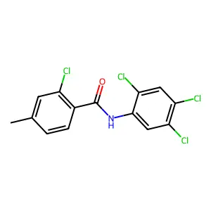 2-chloro-4-methyl-N-(2,4,5-trichlorophenyl)benzamide structure