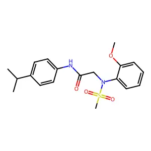 2-(2-methoxy-N-methylsulfonylanilino)-N-(4-propan-2-ylphenyl)acetamide structure