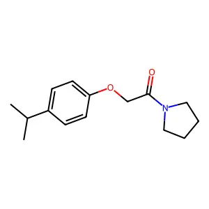 2-(4-Propan-2-ylphenoxy)-1-pyrrolidin-1-ylethanone structure