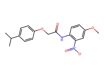 N-(4-methoxy-2-nitrophenyl)-2-(4-propan-2-ylphenoxy)acetamide structure