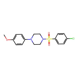 1-[(4-Chlorophenyl)sulfonyl]-4-(4-methoxyphenyl)piperazine structure