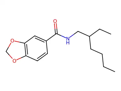 N-(2-ethylhexyl)-1,3-benzodioxole-5-carboxamide structure