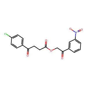 2-(3-Nitrophenyl)-2-oxoethyl 4-(4-chlorophenyl)-4-oxobutanoate structure