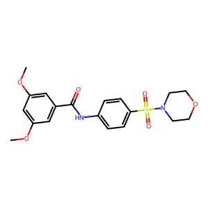 3,5-Dimethoxy-N-[4-(morpholine-4-sulfonyl)-phenyl]-benzamide structure