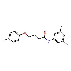 N-(3,5-dimethylphenyl)-4-(4-methylphenoxy)butanamide structure