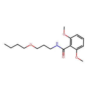 N-(3-butoxypropyl)-2,6-dimethoxybenzamide structure