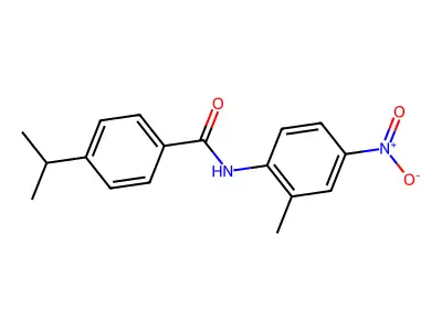 N-(2-methyl-4-nitrophenyl)-4-(propan-2-yl)benzamide structure