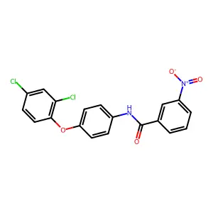 N-[4-(2,4-dichlorophenoxy)phenyl]-3-nitrobenzamide structure