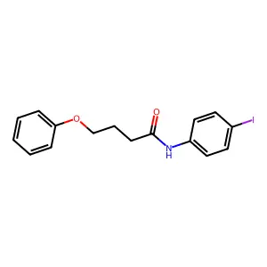 N-(4-iodophenyl)-4-phenoxybutanamide structure