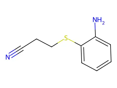 3-[(2-Aminophenyl)sulfanyl]propanenitrile structure