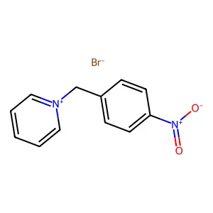 Pyridinium, 1-[(4-nitrophenyl)methyl]-, bromide (1:1) structure