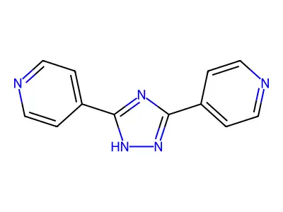 4,4'-(1H-1,2,4-Triazole-3,5-diyl)bis(pyridine) structure