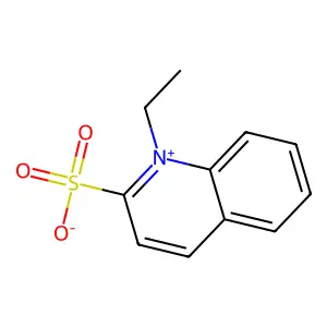 1-Ethyl-2-sulphonatoquinolinium structure