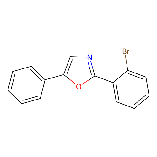 2-(2-Bromophenyl)-5-phenyl-1,3-oxazole structure