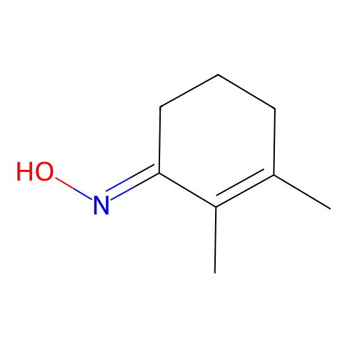 (E)2,3-Dimethylcyclohex-2-en,oxime structure