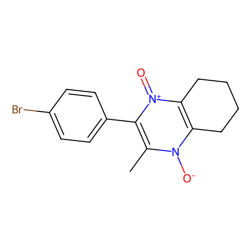2-(4-Bromophenyl)-3-methyl-5,6,7,8-tetrahydroquinoxaline 1,4-dioxide structure