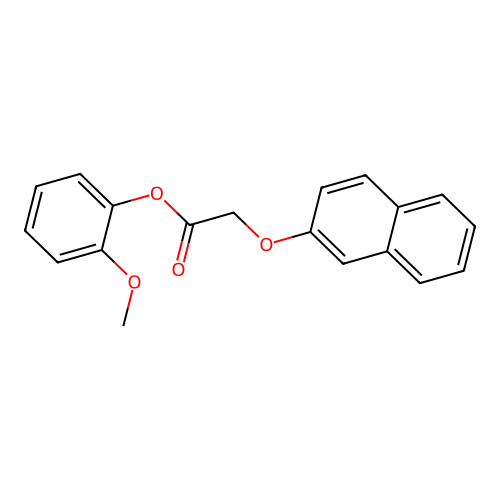 2-Methoxyphenyl (naphthalen-2-yloxy)acetate structure