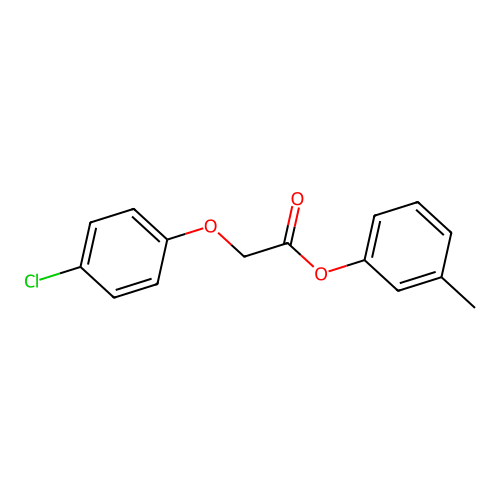 3-Methylphenyl (4-chlorophenoxy)acetate structure
