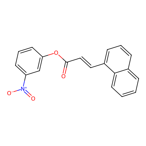 3-Nitrophenyl 3-(1-naphthyl)acrylate structure
