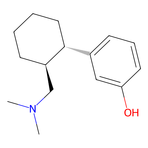 3-[(1S,2S)-2-[(dimethylamino)methyl]cyclohexyl]phenol structure