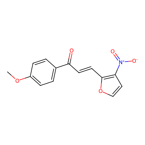 Acrylophenone, 4'-methoxy-3-(5-nitro-2-furyl)- structure