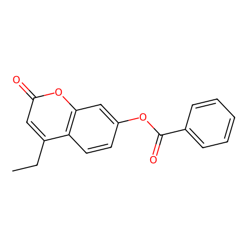 4-ethyl-2-oxo-2H-chromen-7-yl benzoate structure