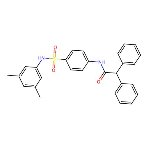 N-[4-[(3,5-dimethylphenyl)sulfamoyl]phenyl]-2,2-diphenylacetamide structure