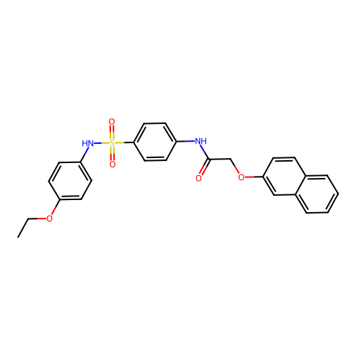 N-{4-[(4-ethoxyphenyl)sulfamoyl]phenyl}-2-(naphthalen-2-yloxy)acetamide structure