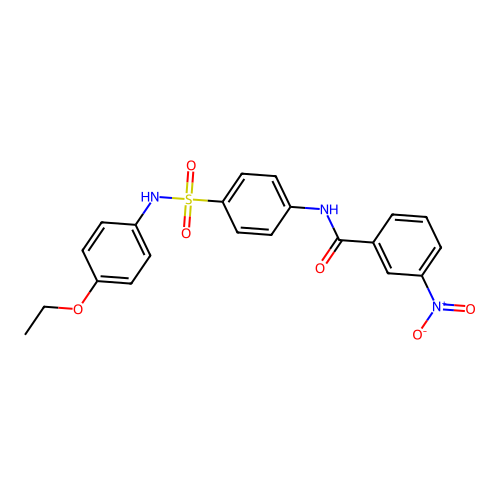 N-[4-[(4-ethoxyphenyl)sulfamoyl]phenyl]-3-nitrobenzamide structure
