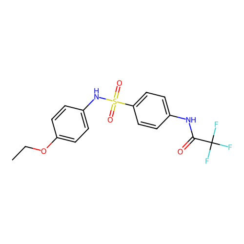 N-[4-[(4-ethoxyphenyl)sulfamoyl]phenyl]-2,2,2-trifluoroacetamide structure