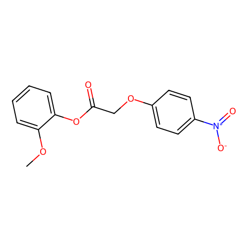 2-Methoxyphenyl (4-nitrophenoxy)acetate structure