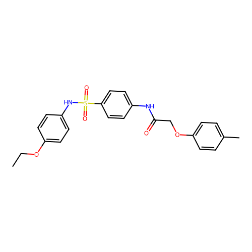 N-[4-[(4-ethoxyphenyl)sulfamoyl]phenyl]-2-(4-methylphenoxy)acetamide structure