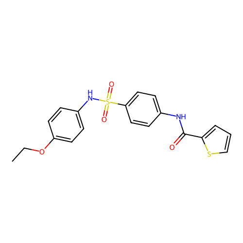 N-[4-[(4-ethoxyphenyl)sulfamoyl]phenyl]thiophene-2-carboxamide structure