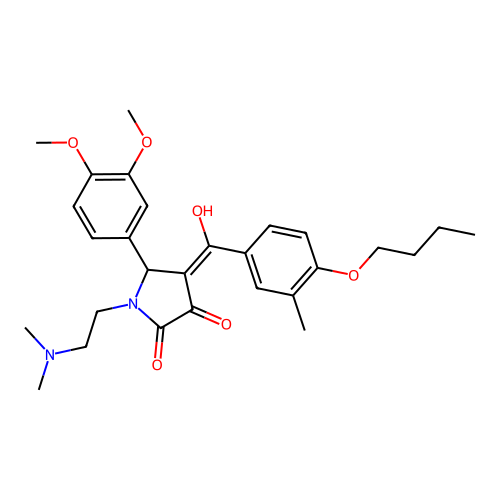 4-(4-BUTOXY-3-METHYLBENZOYL)-5-(3,4-DIMETHOXYPHENYL)-1-[2-(DIMETHYLAMINO)ETHYL]-3-HYDROXY-1,5-DIHYDRO-2H-PYRROL-2-ONE structure