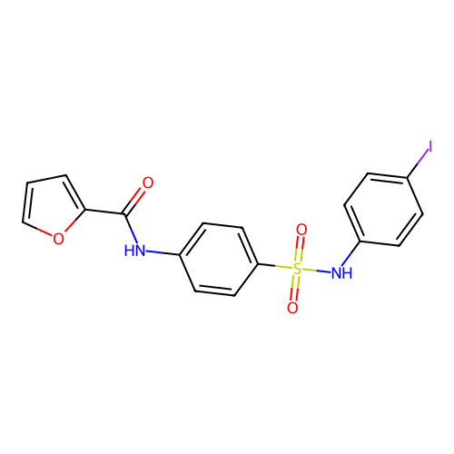 N-{4-[(4-iodoanilino)sulfonyl]phenyl}-2-furamide structure