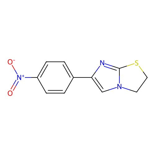6-(4-Nitrophenyl)-2,3-dihydroimidazo[2,1-b][1,3]thiazole structure