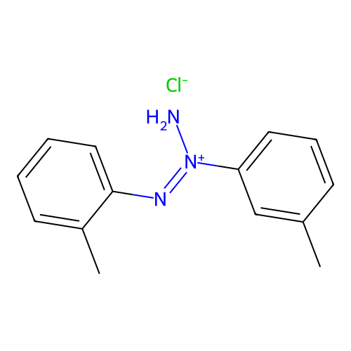 4-((m-Tolyl)azo)-m-toluidinium chloride structure