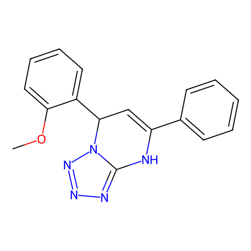 7-(2-Methoxyphenyl)-5-phenyl-1,7-dihydrotetrazolo[1,5-a]pyrimidine structure