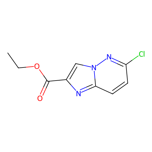 Imidazo(1,2-b)pyridazine-2-carboxylic acid, 6-chloro-, ethyl ester structure