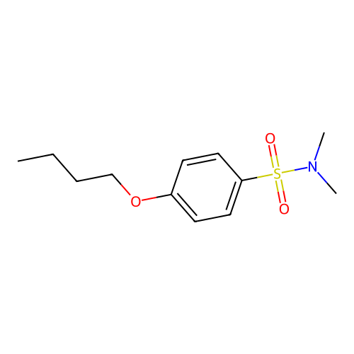 4-butoxy-N,N-dimethylbenzenesulfonamide structure