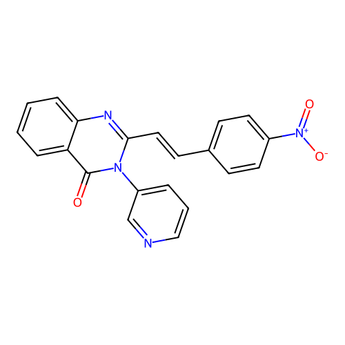 2-[(E)-2-(4-nitrophenyl)ethenyl]-3-pyridin-3-ylquinazolin-4-one structure
