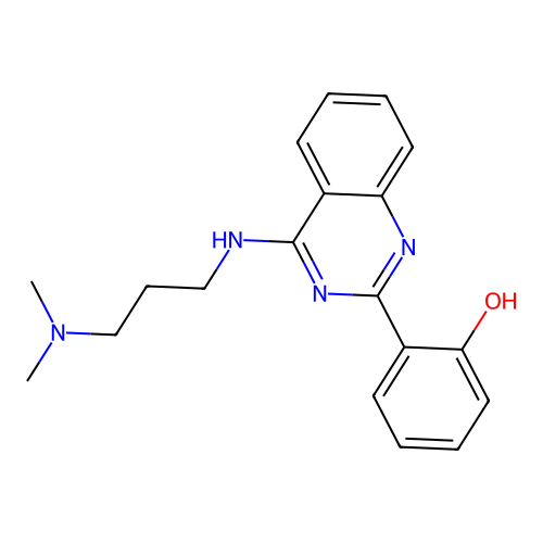 2-(4-((3-(Dimethylamino)propyl)amino)quinazolin-2-yl)phenol structure